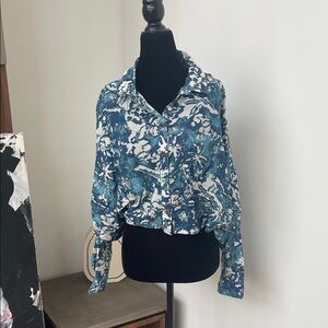 Pilcro floral batwing blouse